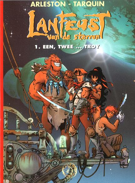 Cover:
Lanfeust van de sterren 1 Een, twee... Troy
